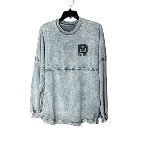 Disney World Spirit Jersey Shirt Grey Mineral Acid Wash Small Denim Look #T4-6